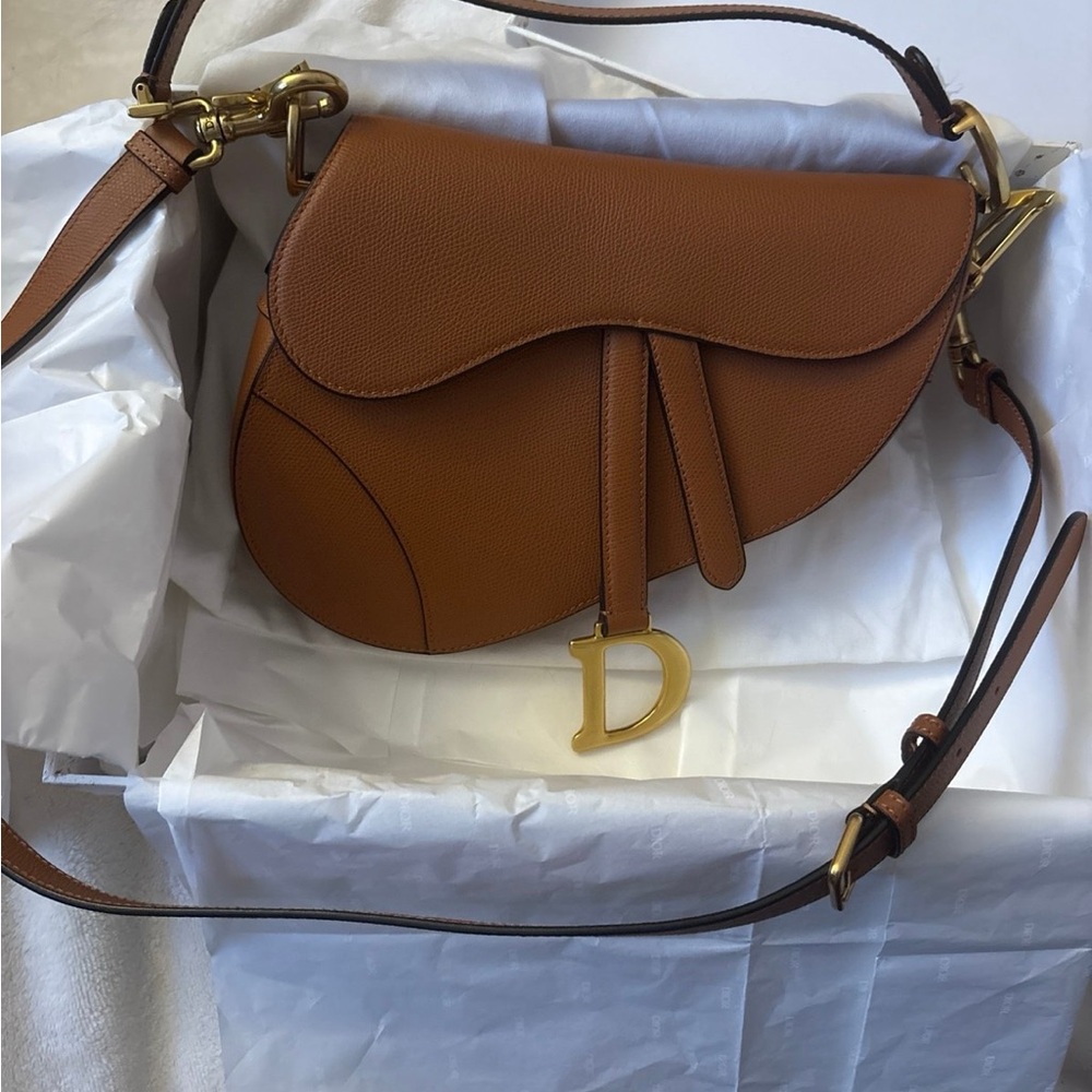 Dior Saddle Bag in Rich Brown Leather